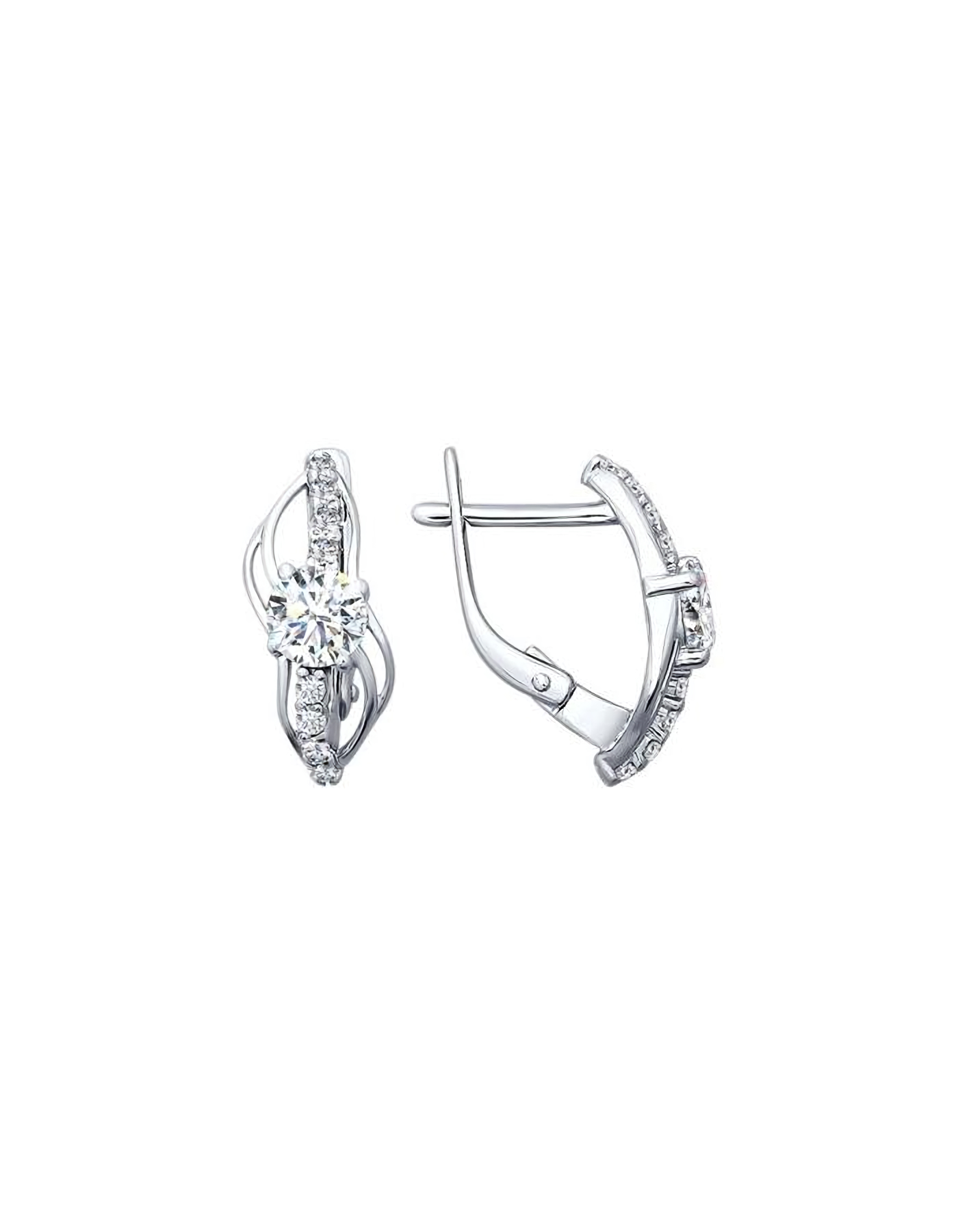 

Серьги из серебра TEO MAORI 894020401, фианит, 894020401