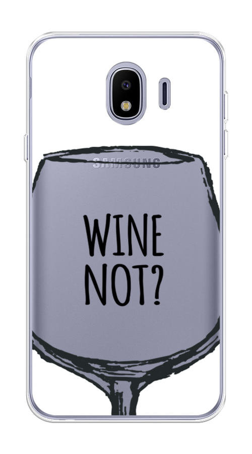

Чехол на Samsung Galaxy J4 "Wine not white", Белый, 26450-6