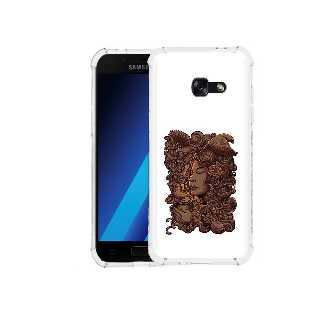 

Чехол MyPads Tocco для Samsung Galaxy A7 (2017) девушка с длинными волосами абстракция, Tocco