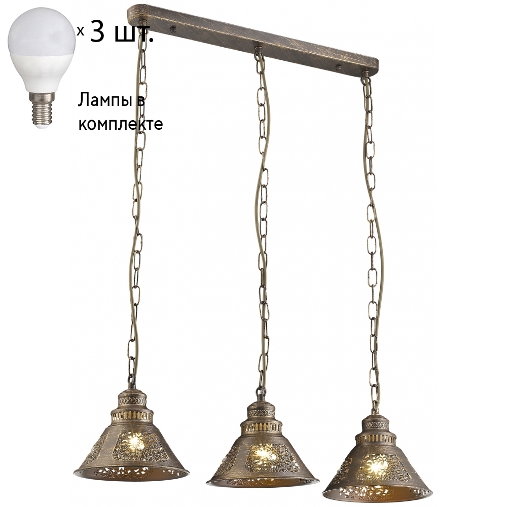 

Подвесной светильник Velante 308-603-03+Lamps с лампочками