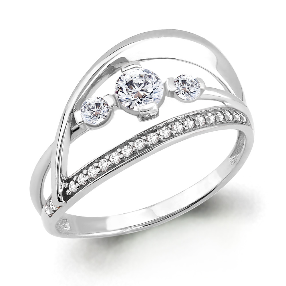

Кольцо из серебра с фианитом Aquamarine Aquamarine 68116А_925_з р. 18,5, 68116А_925_з