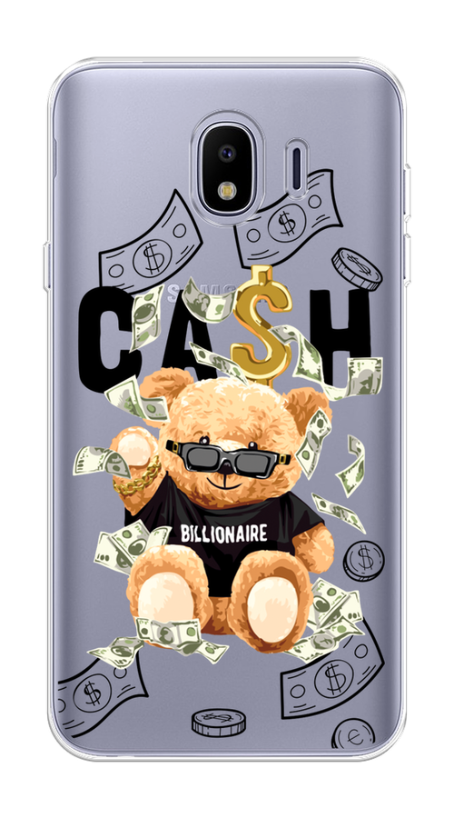 

Чехол на Samsung Galaxy J4 "Big cash", Черный;серый;бежевый, 26450-6