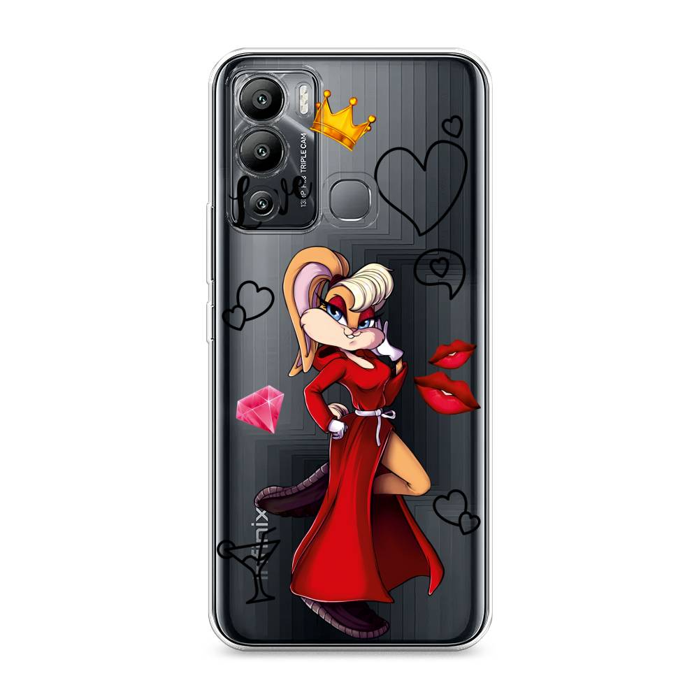 

Чехол на Infinix Hot 12i "Rich Lola Bunny", Красный;бежевый;оранжевый, 3101250-6