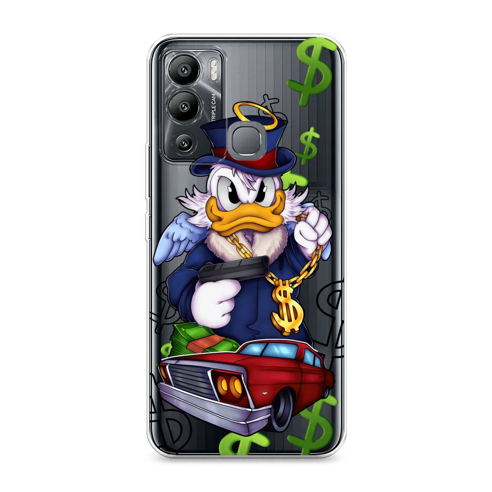 

Чехол на Infinix Hot 12i "Scrooge McDuck with a Gold Chain", Красный;синий;белый, 3101250-6