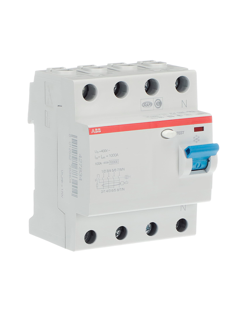 

Устройство защитного отключения ABB 2CSF204001R1800-ABB 4P 80 30 мА, F204