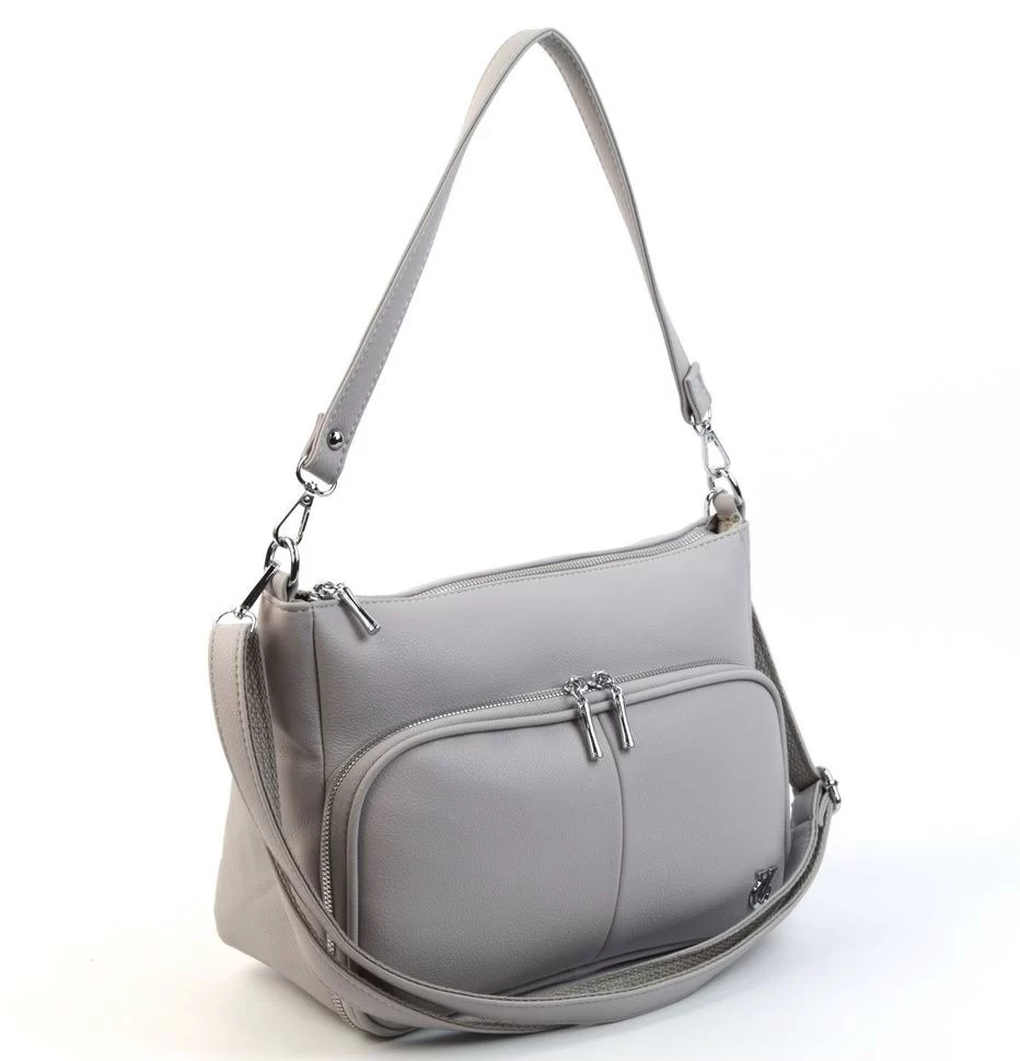 

Женская сумка через плечо из эко кожи 7212 Грей (130421), Серый, 7212