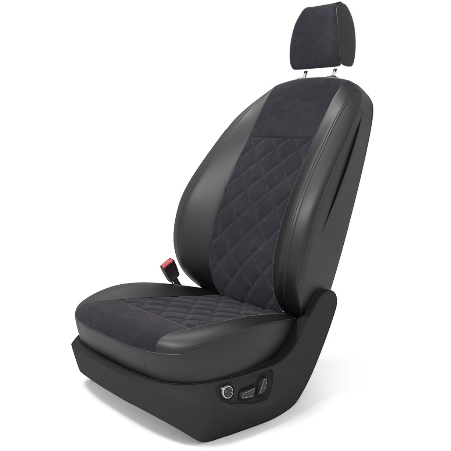 

Авточехлы Nissan Almera 3 G16 2012-2018 Алькантара+Экокожа Серый+Черный Двойной ромб 2/3, Nissan Almera 2012-2018 | Седан | Зад. подголовники 3 шт. | Задний ряд 60/40 |