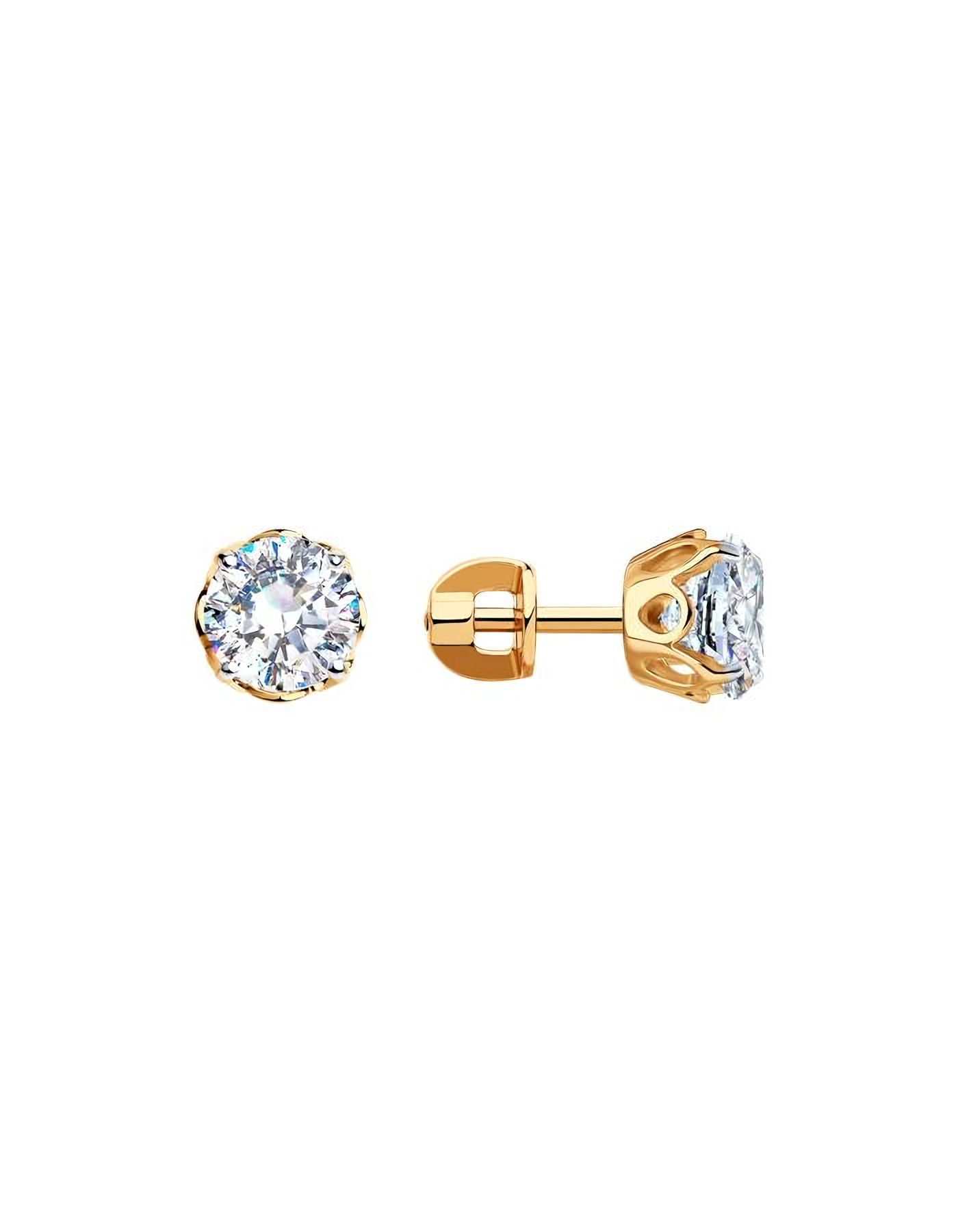 

Серьги пусеты из серебра TEO MAORI 893022274, фианит, 893022274