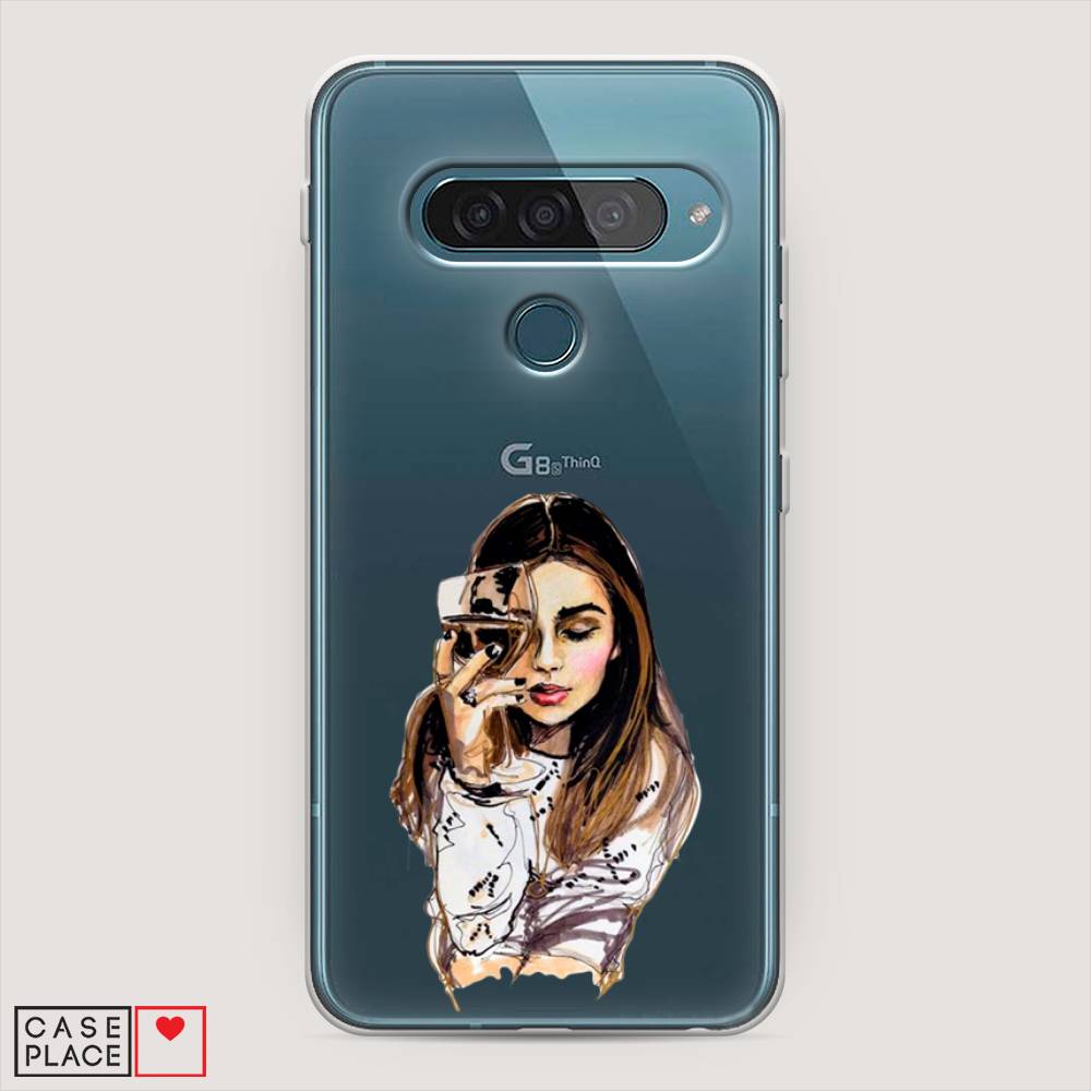 

Чехол Awog "Девушка с бокалом" для LG G8s ThinQ, 84050-7