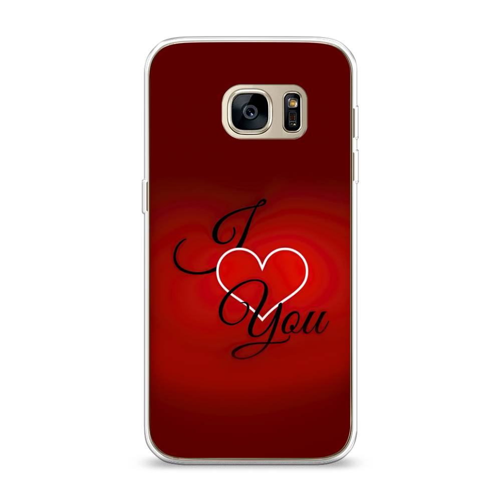 

Чехол Awog на Samsung Galaxy S7 "I love you 3", Красный;черный, 24550-6