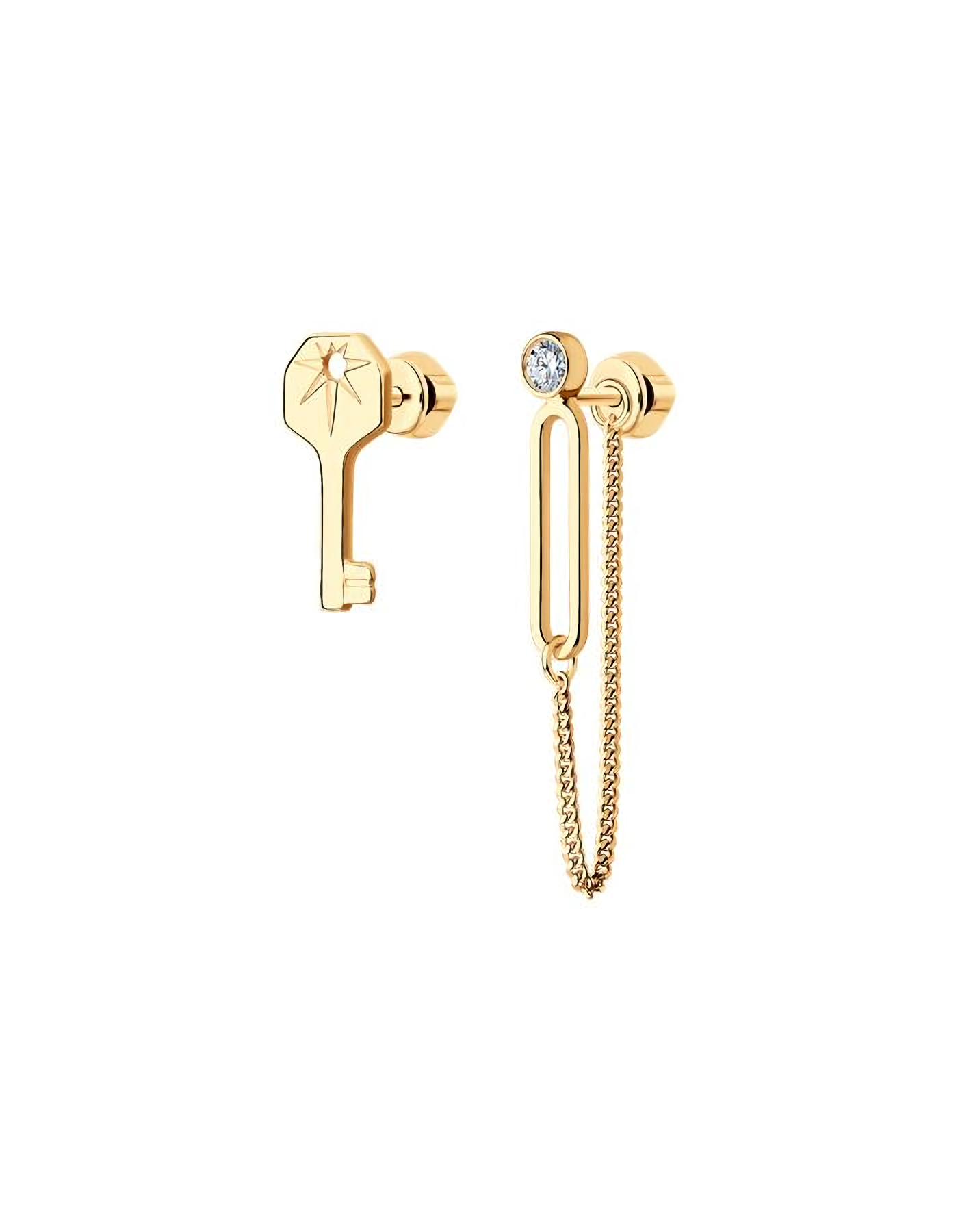 

Серьги подвески из серебра TEO MAORI 893022253, фианит, 893022253