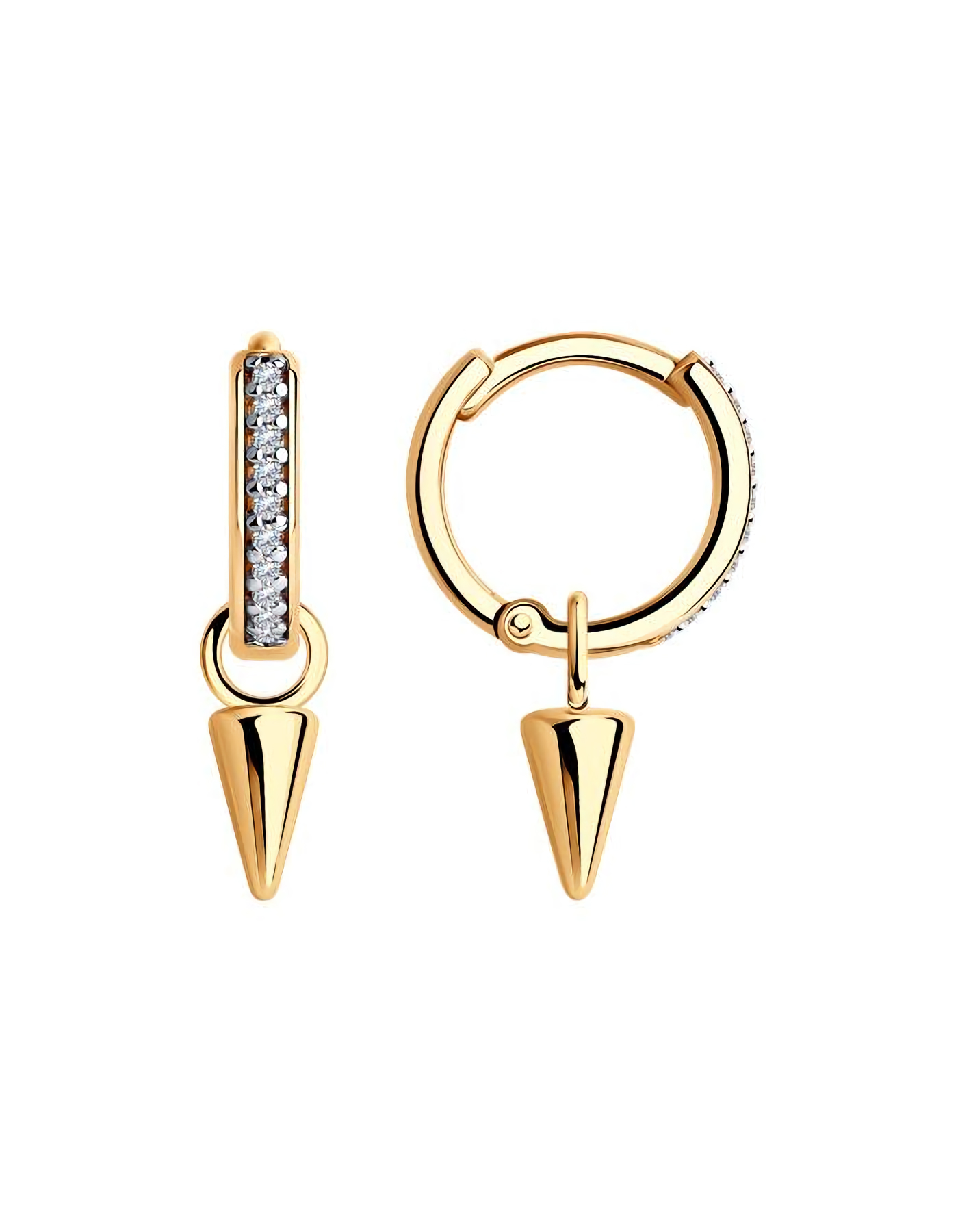 

Серьги подвески из серебра TEO MAORI 893022244, фианит, 893022244