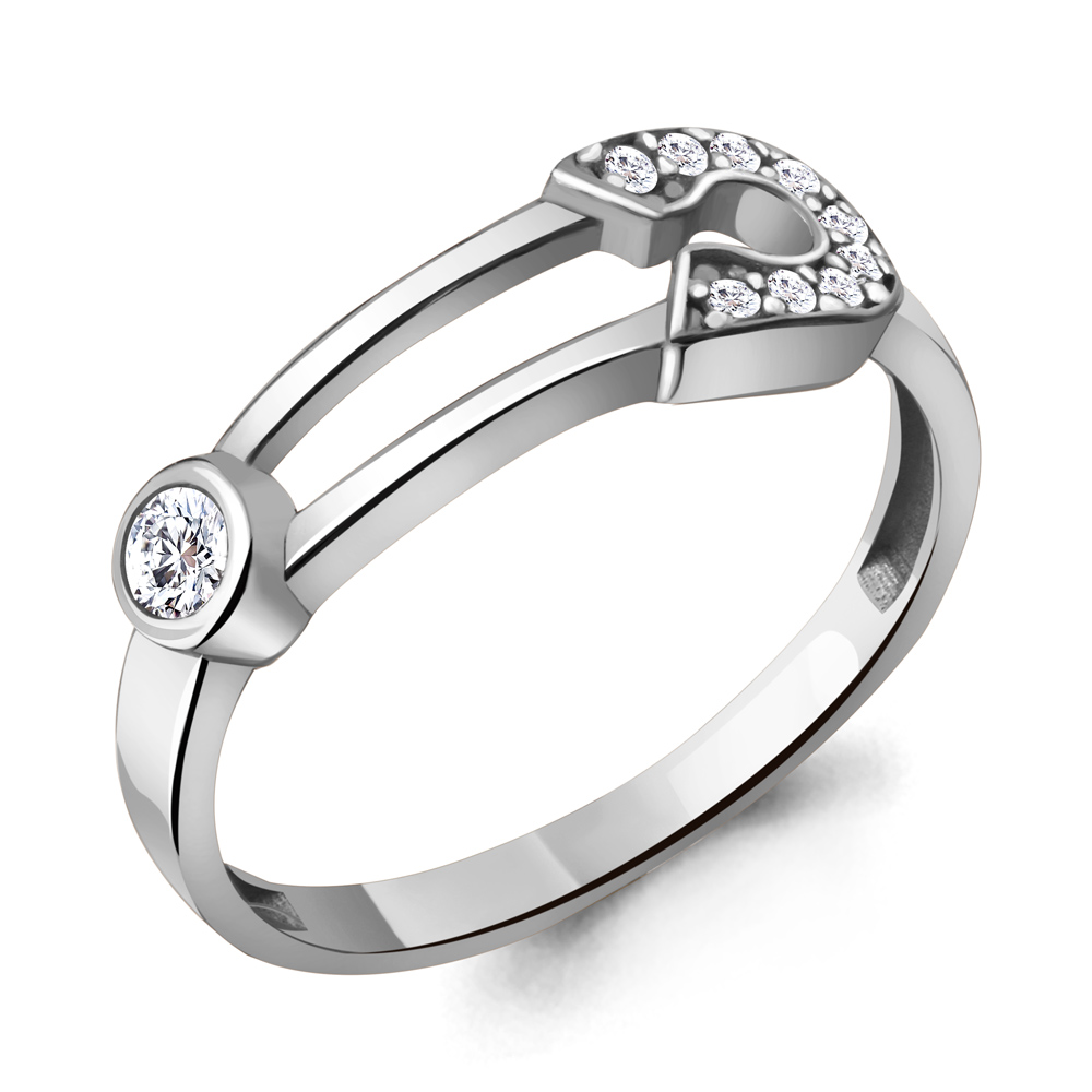 

Кольцо из серебра с фианитом Aquamarine Aquamarine 68048А_925_р р. 17,5, 68048А_925_р