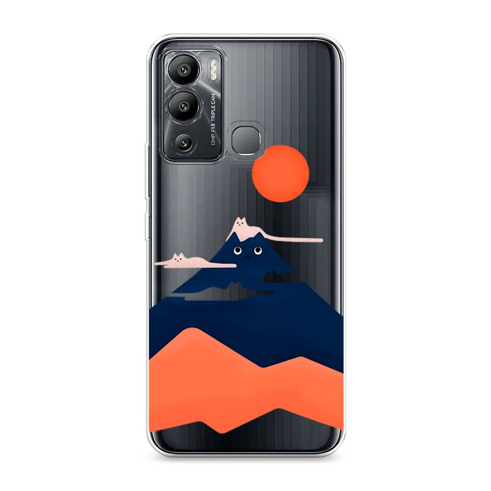 

Чехол на Infinix Hot 12i "Кот-гора", Черный;оранжевый, 3101250-4