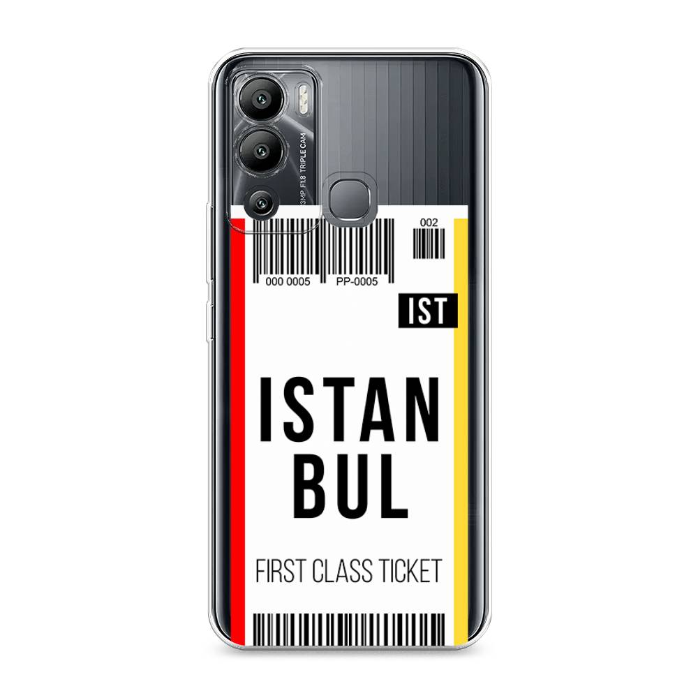 

Чехол для Infinix Hot 12i "Билет в Стамбул", Белый;черный;красный, 3101250-6