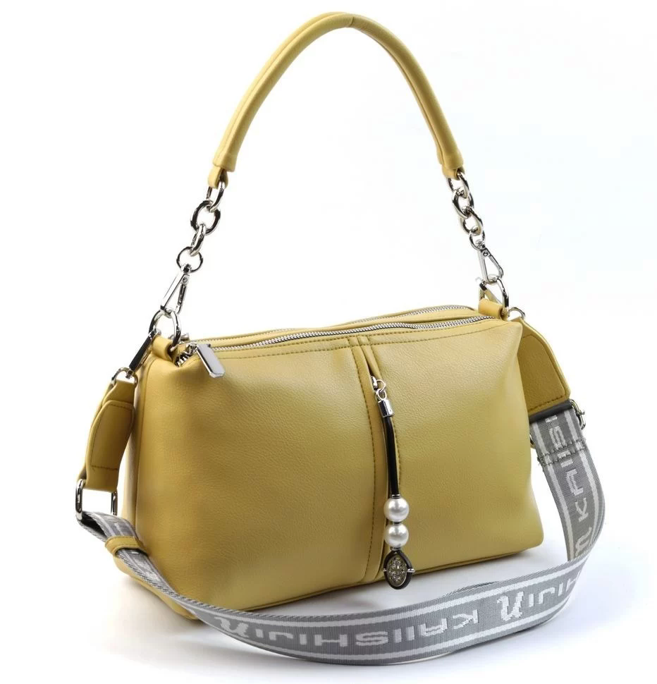 Женская сумка через плечо из эко кожи 1022 815-115 Елоу (130757)