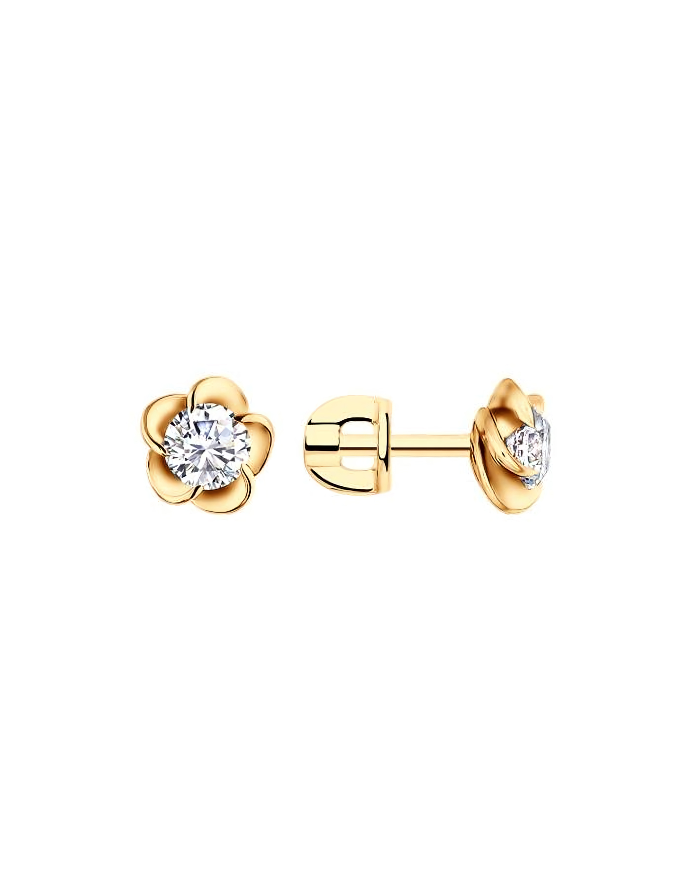 

Серьги пусеты из серебра TEO MAORI 893021129, фианит, 893021129