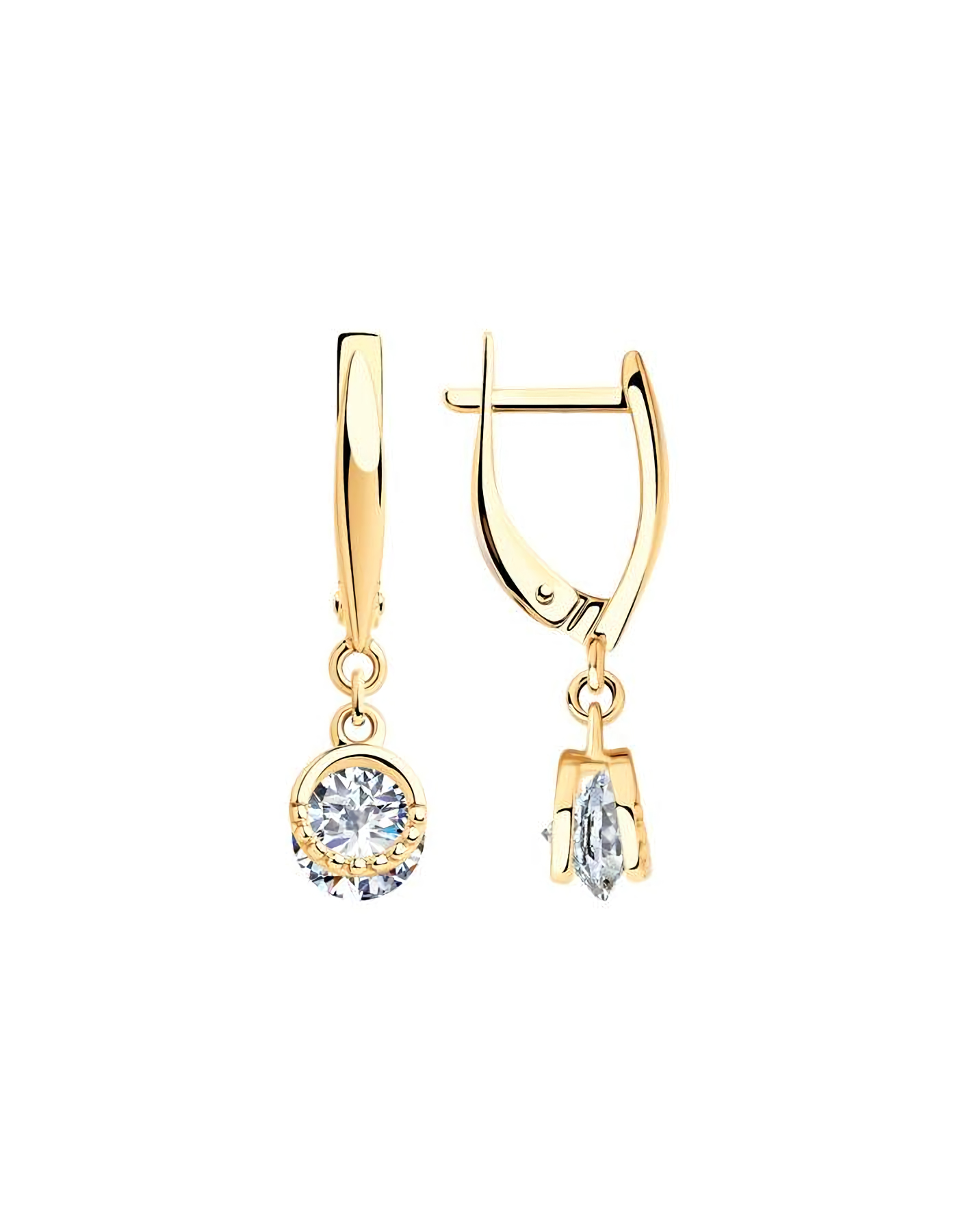 

Серьги подвески из серебра TEO MAORI 893021049, фианит, 893021049