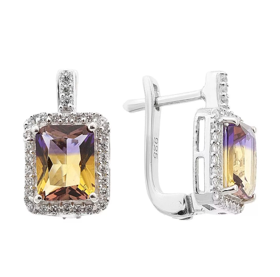 

Серьги из серебра с аметрином Balex Jewellery 2410931624, 2410931624