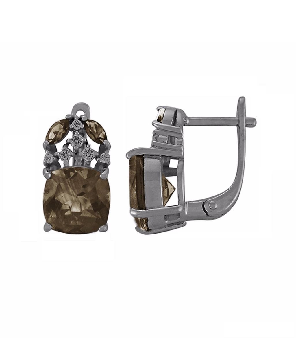 

Серьги из серебра с раухтопазом Balex Jewellery 2405937199, 2405937199