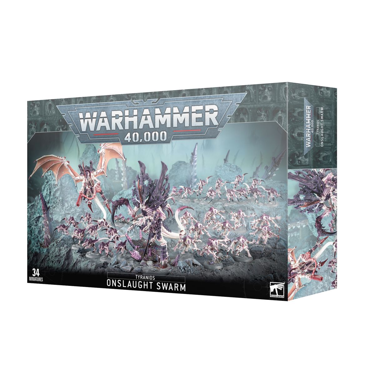 Миниатюры для игры Games Workshop Warhammer 40000: Tyranids, Onslaught Swarm 51-66 набор по уходу за когтями ножницы когтерезы отверстие 6 мм и пилка розовый с белым