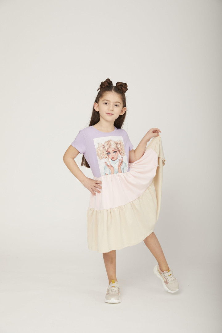 

Платье Little Star Girls р. 7-8 лет Лиловый, L12122Y2298 (доставка из-за рубежа), L12122Y2298