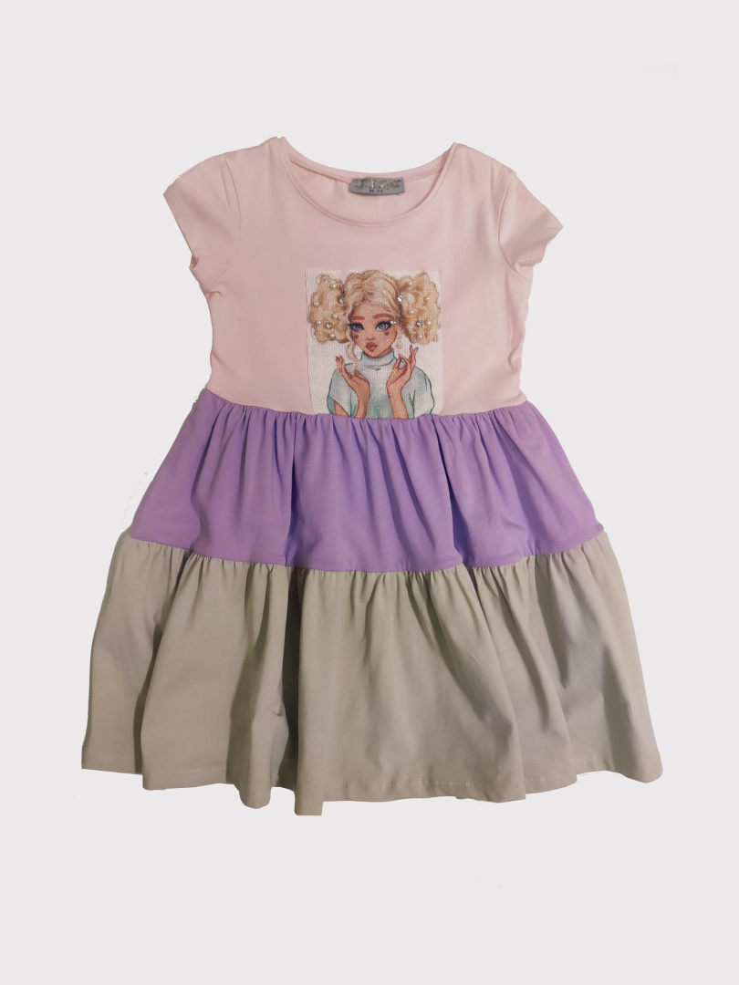 

Платье Little Star Girls р. 6-7 лет Пудровый, L12122Y2298 (доставка из-за рубежа), L12122Y2298