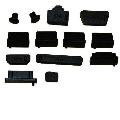 Заглушки для портов EplugcoverUSB, VGA, HDMI, Audio, SD, eSata, RJ45, IEEE1394 Black 600001899981 черный