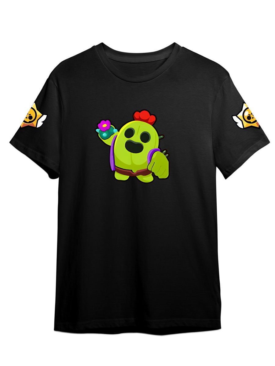 

Футболка унисекс СувенирShop Brawl Stars/Бравл Старс/Спайк 16 черная XL, "Brawl Stars/Бравл Старс/Спайк" 16