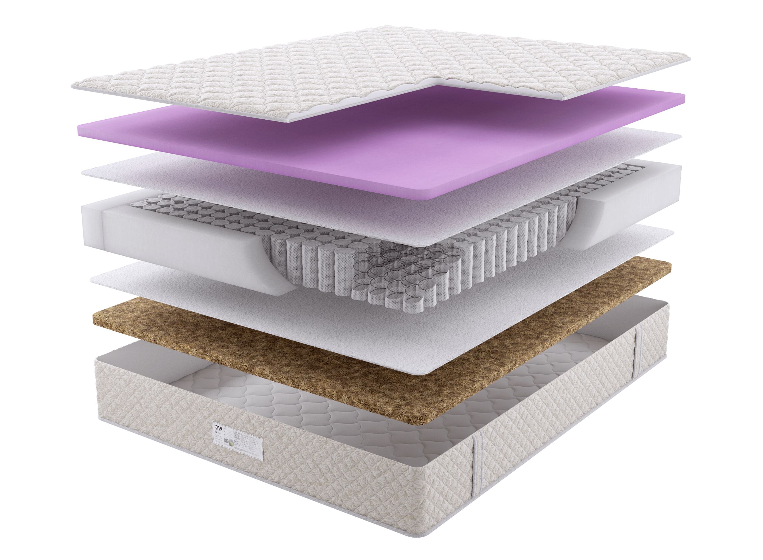 

Матрас Dream Master Эко 1 SP 80х190, Бежевый;белый;серый;серебристый, Эко 1 SP