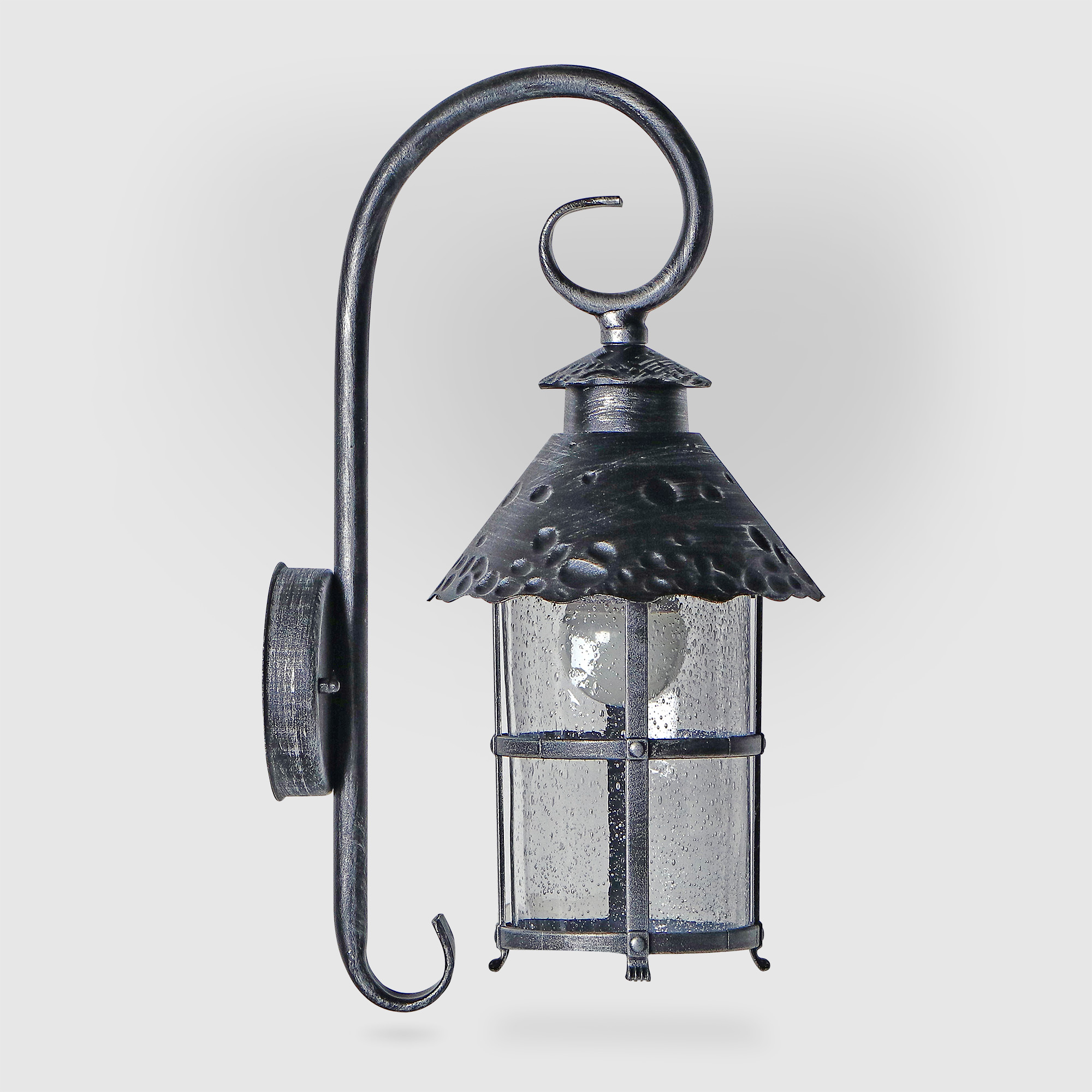 Светильник Amber Lamp 8732А садовый E27 черно-серебряный
