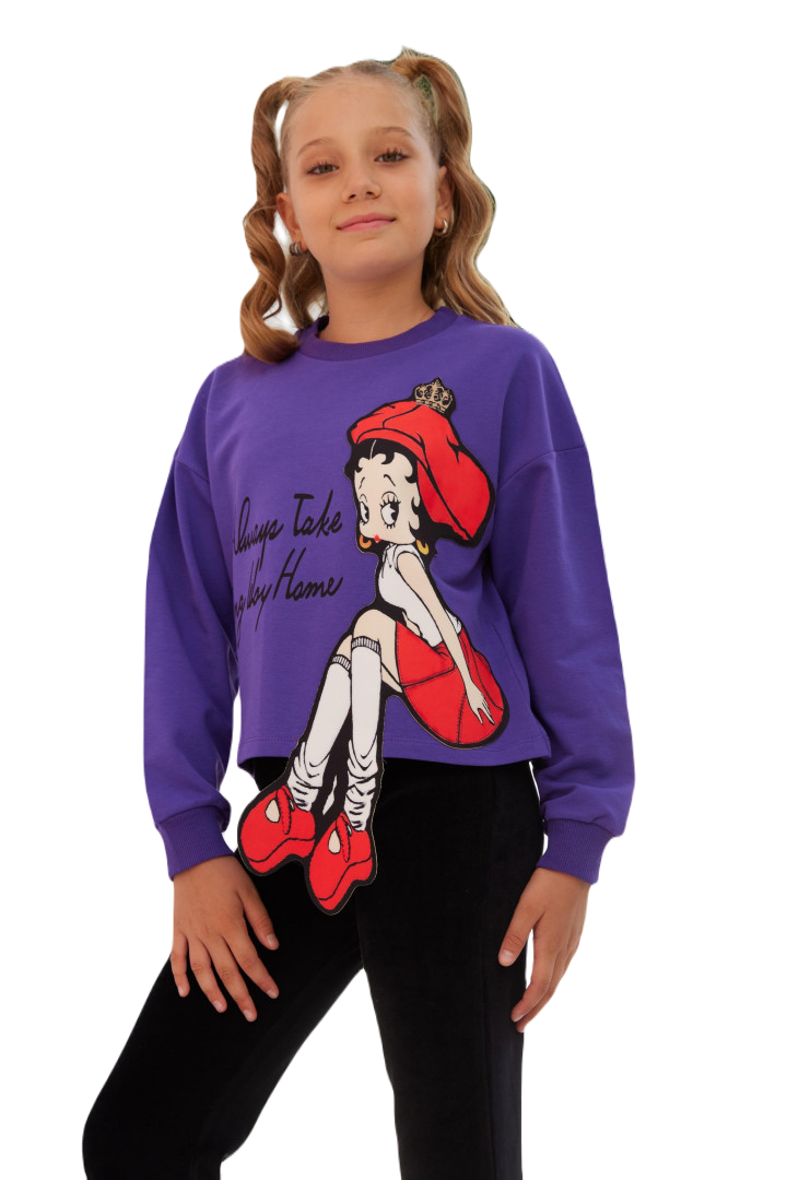 

Толстовка Little Star Girls р. 12-13 лет Пурпурный, L11823K2855 (доставка из-за рубежа), Фиолетовый, L11823K2855