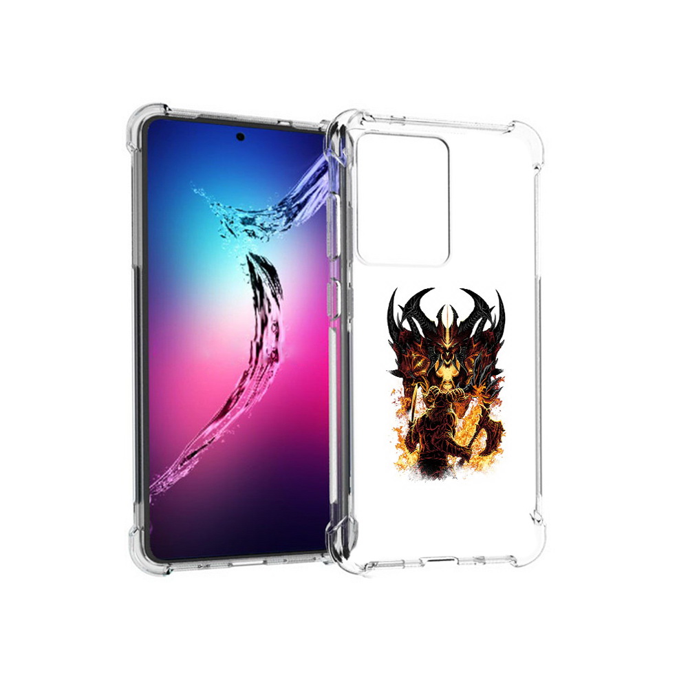 

Чехол MyPads Tocco для Samsung Galaxy S20+ демон shadow fiend (PT141343.495.318), Прозрачный, Tocco