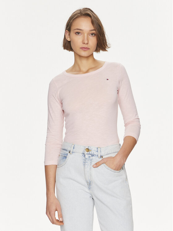Лонгслив женский Tommy Hilfiger WW0WW37861 розовый M 8674₽