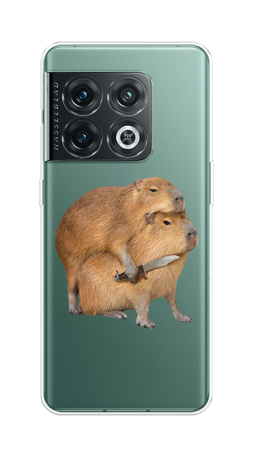 

Чехол на OnePlus 10 Pro 5G "Капибара с ножом", Бежевый, 152150-1