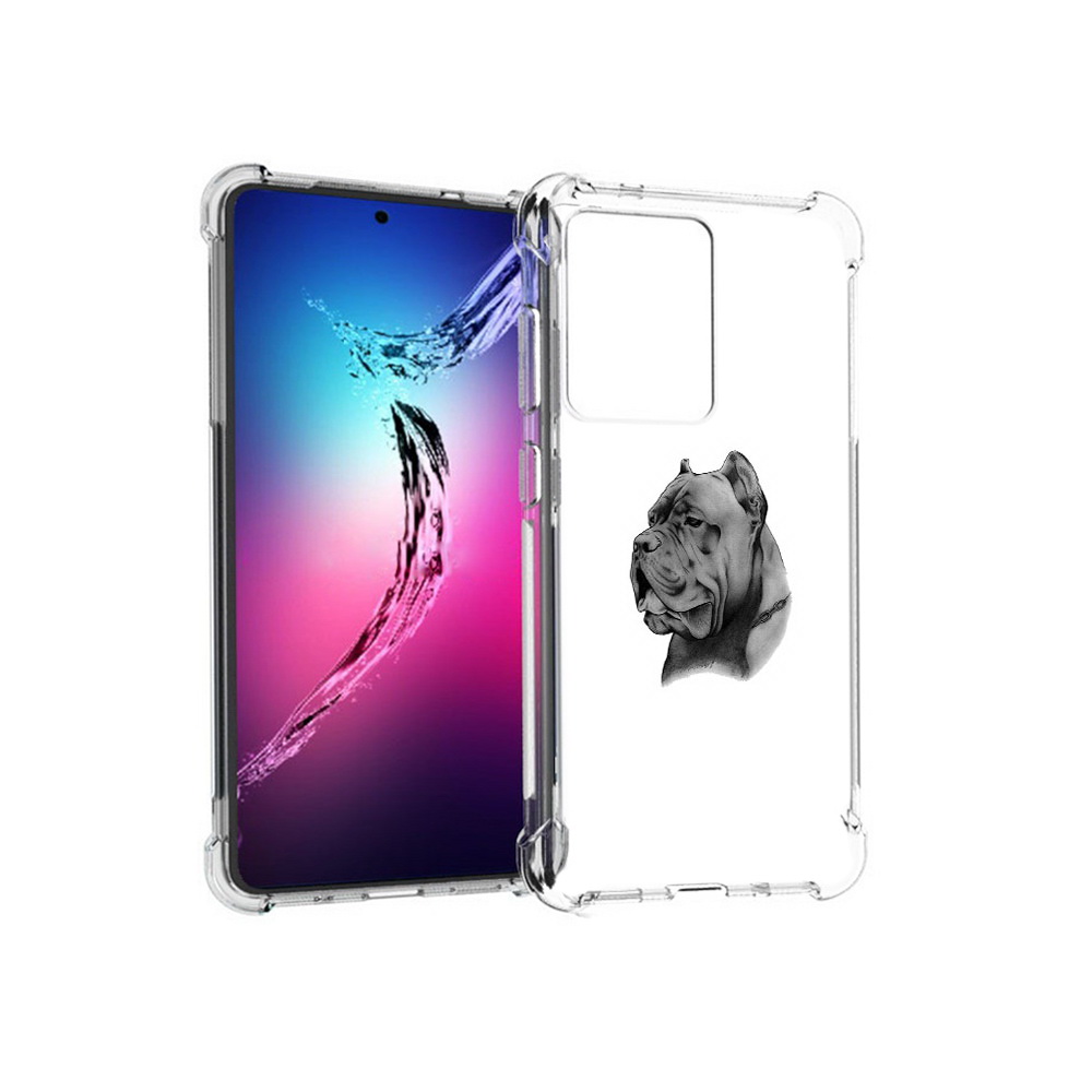

Чехол MyPads Tocco для Samsung Galaxy S20+ грозный бульдог (PT141343.495.300), Прозрачный, Tocco