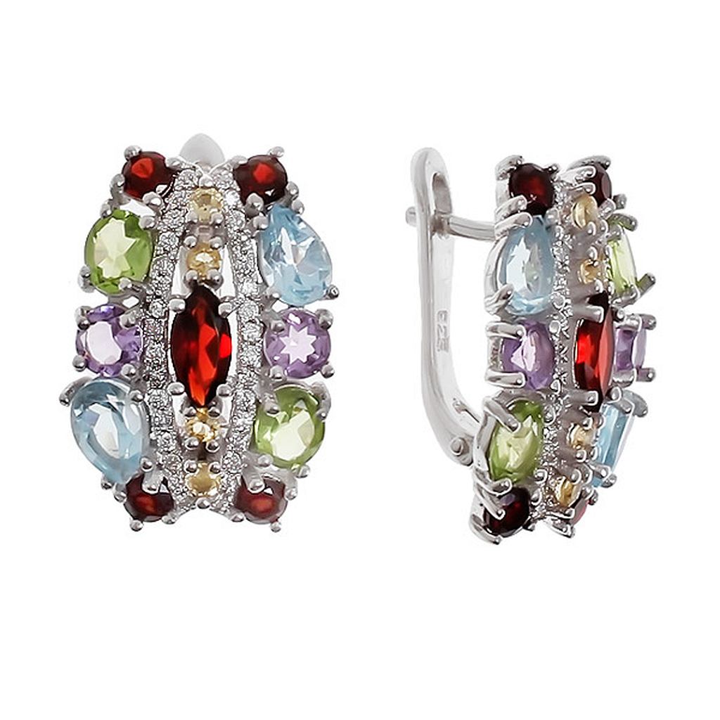 

Серьги из серебра с топазом Balex Jewellery 2405936736, 2405936736