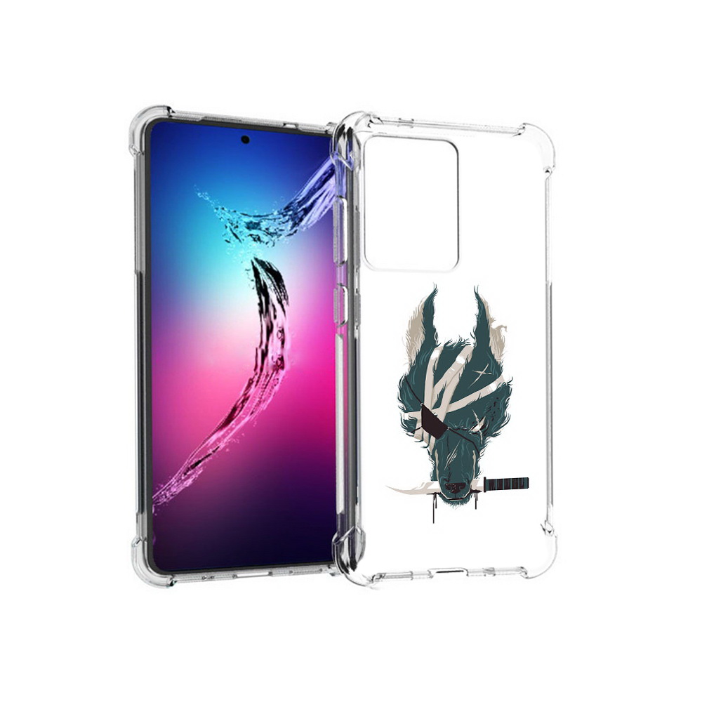

Чехол MyPads Tocco для Samsung Galaxy S20+ волк-разбойник (PT141343.495.271), Прозрачный, Tocco