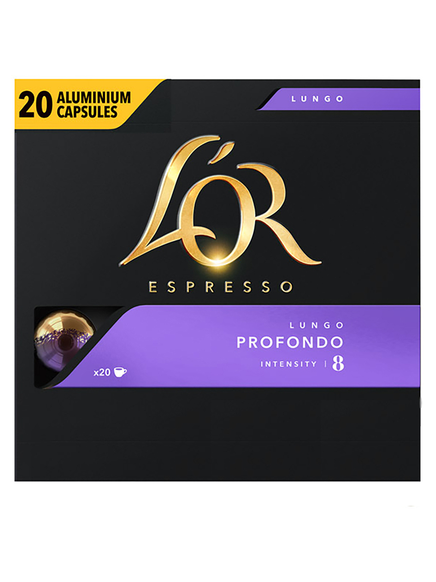 Кофе в капсулах L'or Espresso Lungo Profondo для системы Nespresso, 20 шт.