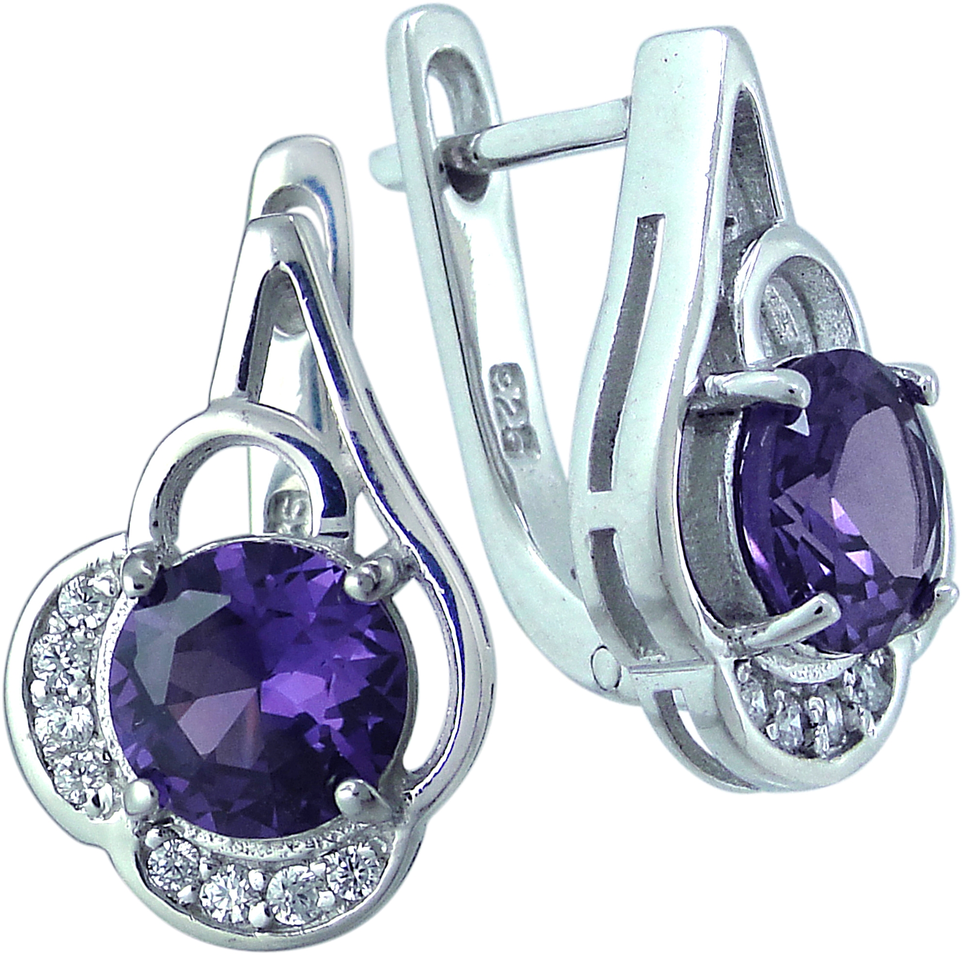 

Серьги из серебра с александритом Balex Jewellery 2405937616, 2405937616