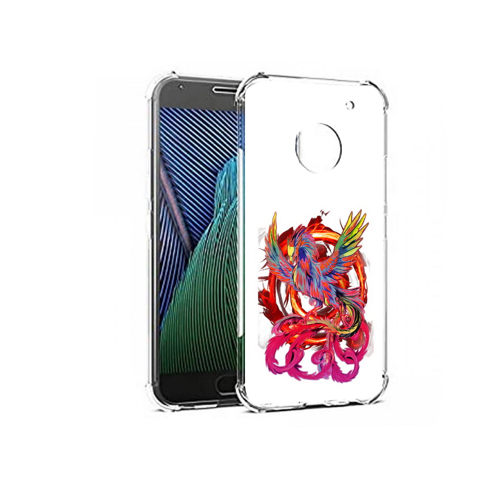 

Чехол MyPads Tocco для Motorola Moto G5 красочный феникс (PT67504.367.414), Прозрачный, Tocco