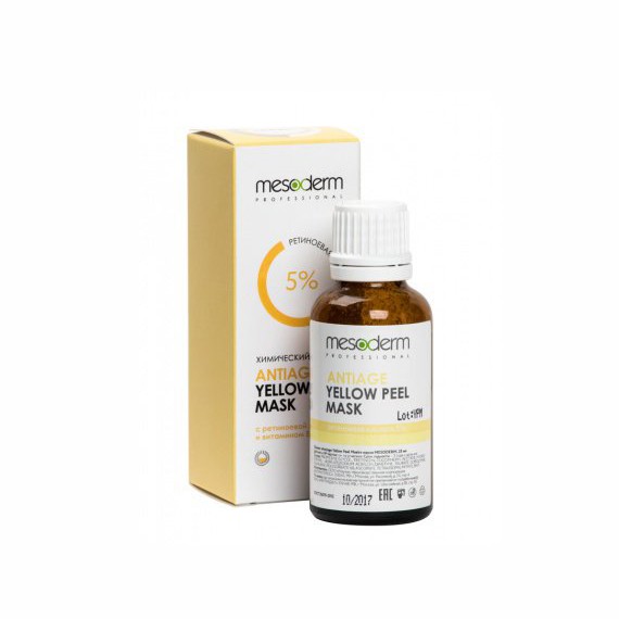 

Пилинг желтый ретиноевая кислота 5 % Mesoderm Antiage YellowPeel Mask 25 мл