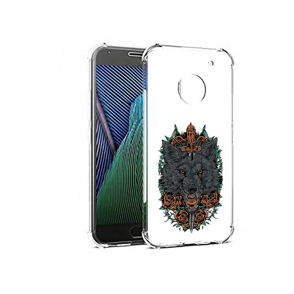 

Чехол MyPads Tocco для Motorola Moto G5 красивый злой волк (PT67504.367.409), Прозрачный, Tocco