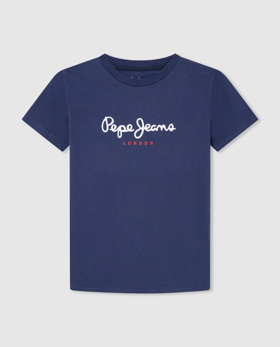 Футболка детская для мальчиков Pepe Jeans PB503920*595*8 синяя 8