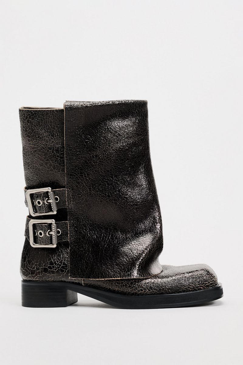 

Сапоги женские ZARA 11126310 коричневые 38 EU, Коричневый, 11126310