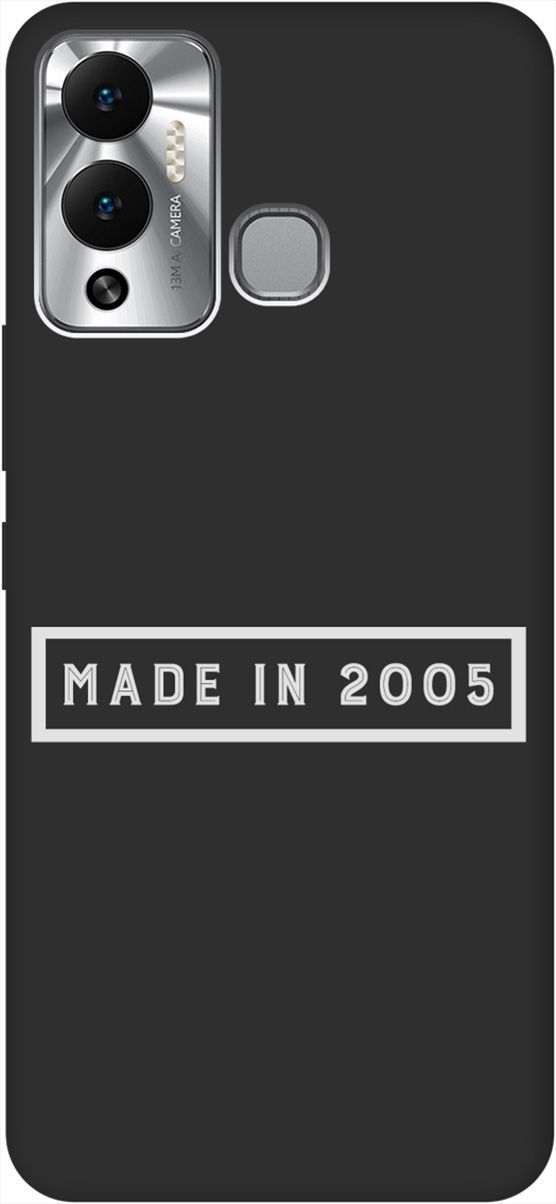 

Матовый чехол на Infinix Hot 12 Play NFC "2005 W" черный, Черный;белый, 14672