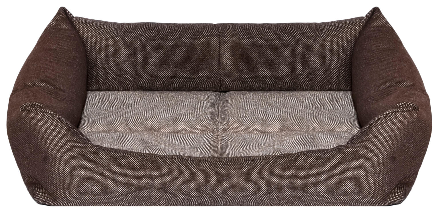 

Лежанка для собак и кошек Yami-Yami рогожка 49x65x16см коричневый