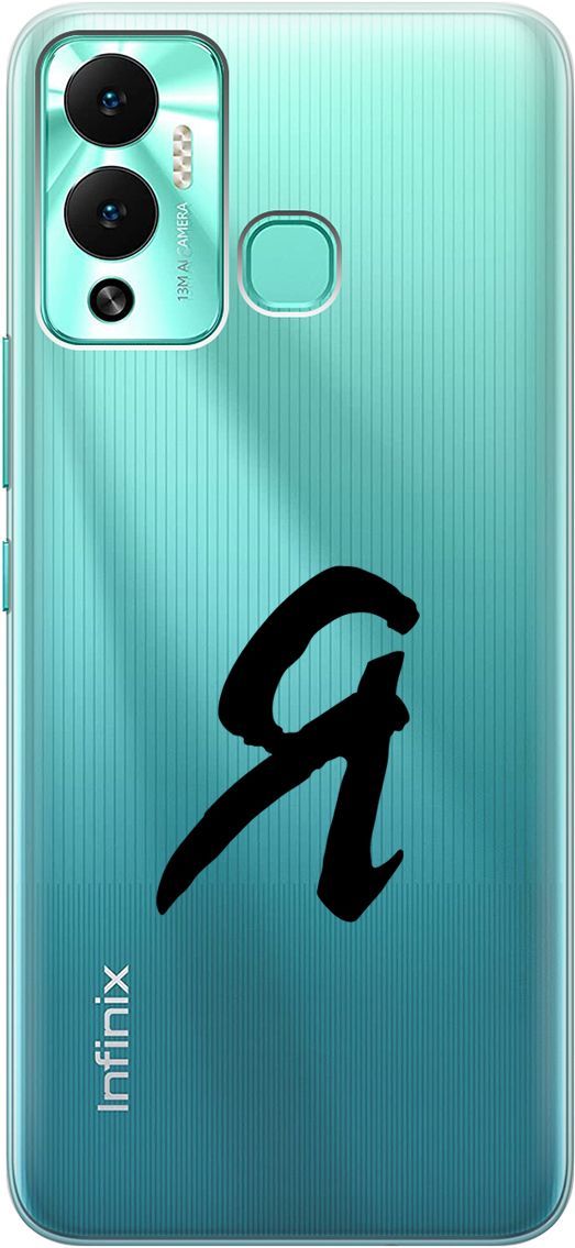 

Чехол на Infinix Hot 12 Play NFC "I" прозрачный, Прозрачный;черный, 14669