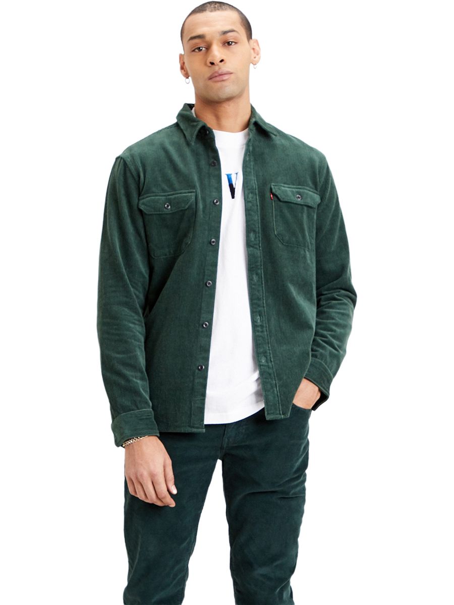 

Рубашка мужская Levi's 19573-0120 зеленая 2XL, 19573-0120