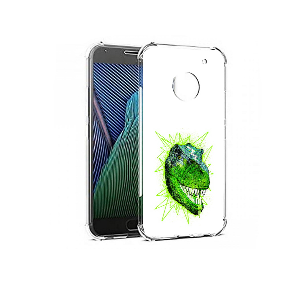 

Чехол MyPads Tocco для Motorola Moto G5 зеленый динозавр (PT67504.367.358), Прозрачный, Tocco